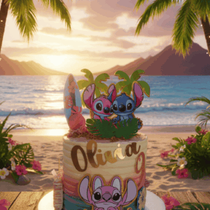 Esta es una imagen de las tartas personalizadas de Pop Comic Café, las personas pueden pedir sus tartas personalizadas